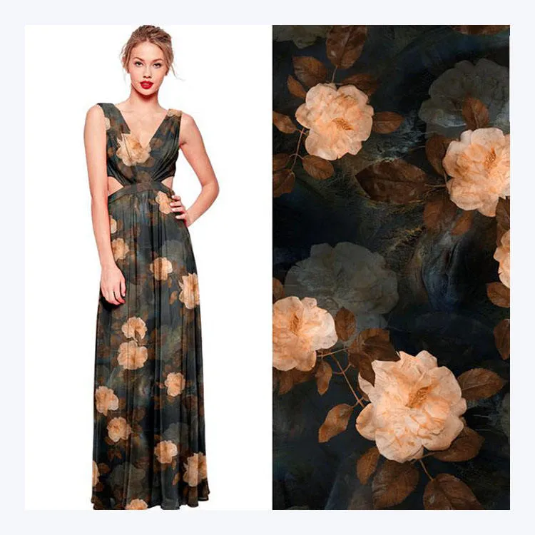 100% polyester printed chiffon fabric (1)