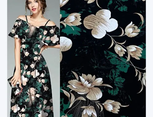 100% polyester printed chiffon fabric