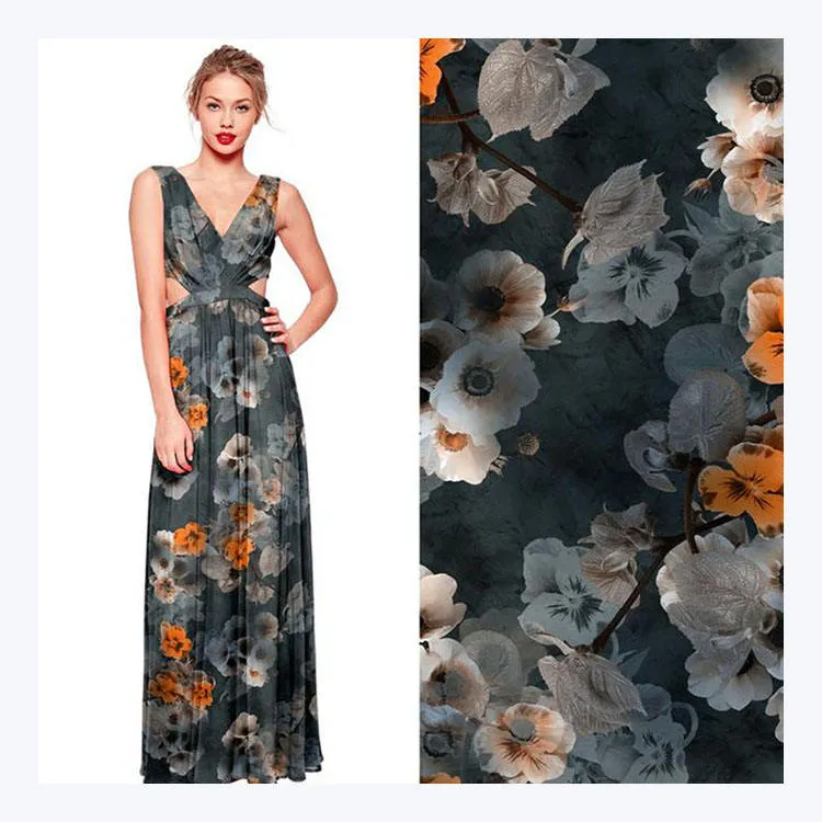 100% polyester printed chiffon fabric (12)