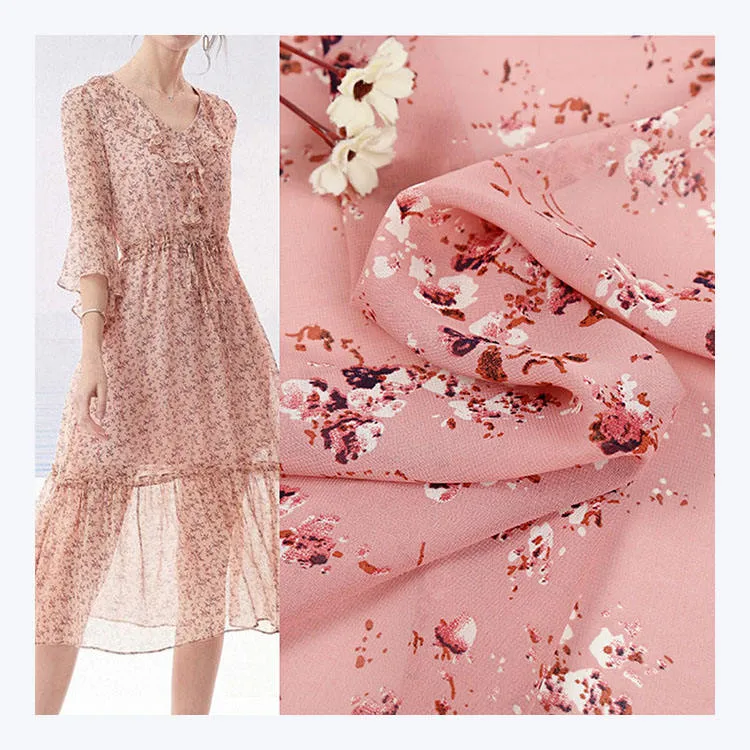 100% polyester printed chiffon fabric (3)