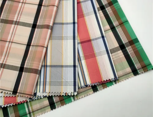 Cotton Poplin Shirt Check Fabric