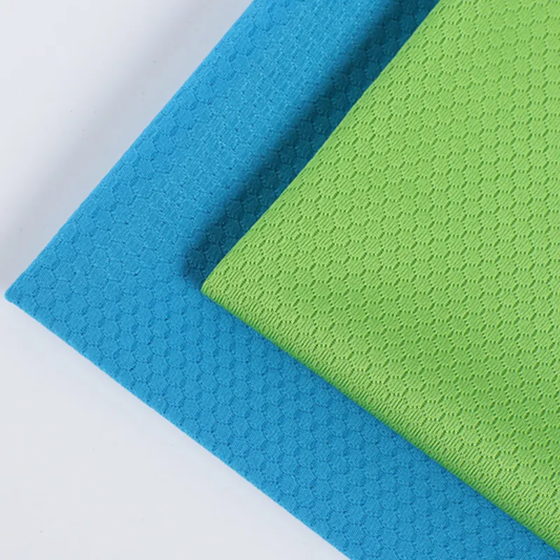 Honeycomb Hexagon Sports Mesh Jersey Knit Fabric (6)